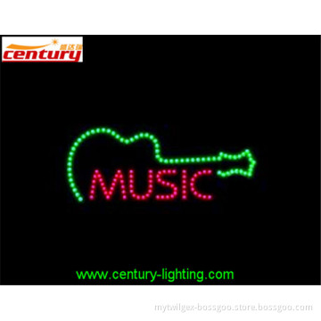 wholesale china factory price MUSIC animated led sign